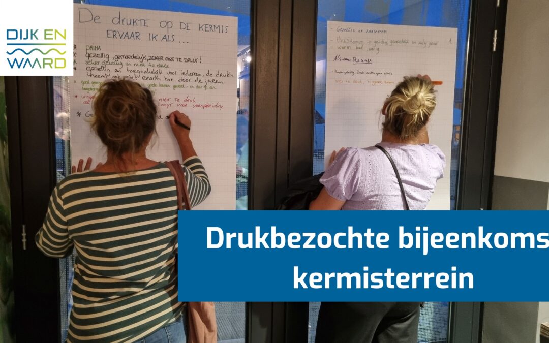 Druk bezochte bijeenkomst Kermisterrein