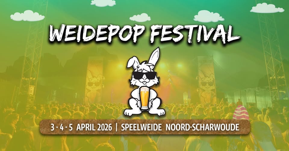 Weidepop 2026 barst los op de Speelweide in Noord-Scharwoude: drie dagen feest op 3, 4 en 5 april