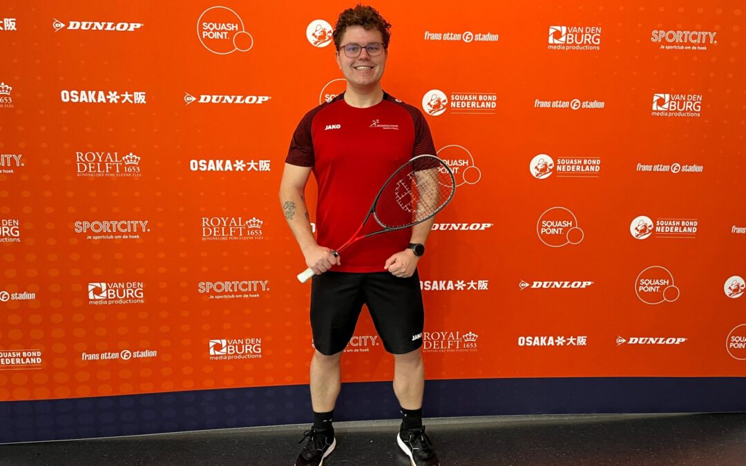 Rick Voogd van Sportcentrum Langedijk  derde op NK Squash