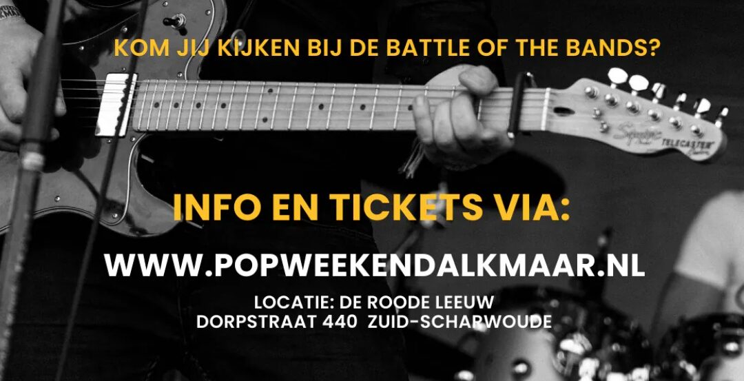 Kick-off Battle of the Bands voor Popweekend Alkmaar