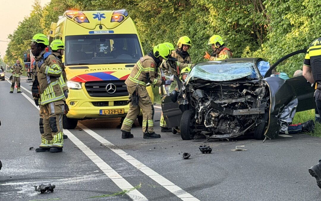 Zeer ernstig ongeval op N245 bij Oudkarspel, traumahelikopter ingezet